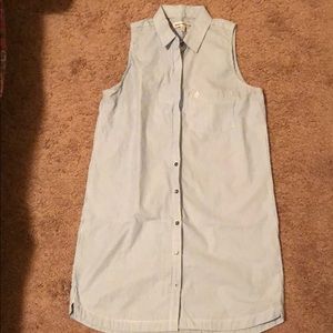 Abercrombie & Fitch sleeveless shirt dress